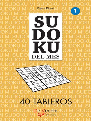 cover image of Sudoku del mes 1--40 tableros